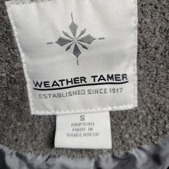 Weather‎ Tamer Women's Coat Jacket S Blue Gray Colorblock Fleece Lined Button - Picture 11 of 14